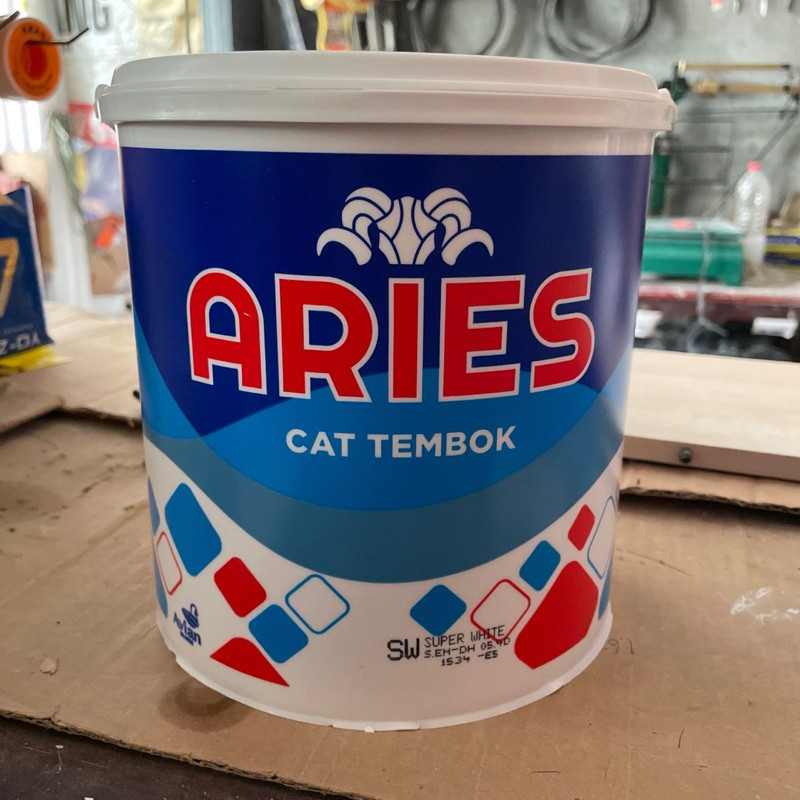 ARIES CAT TEMBOK WARNA PUTIH ARIES KAMBING