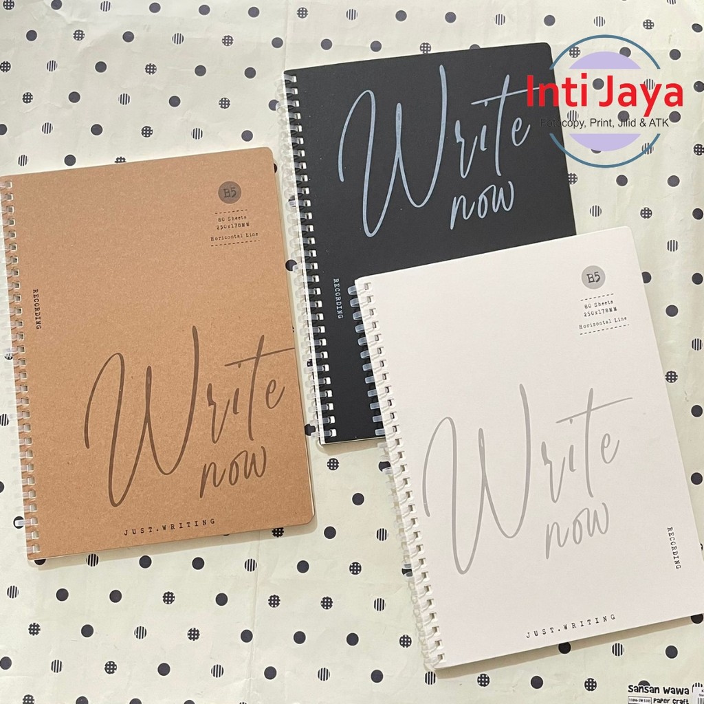 

Notes Wengu B5 Write Now Putih Hitam Coklat 29 Ring Buku Tulis Catatan Aesthetic