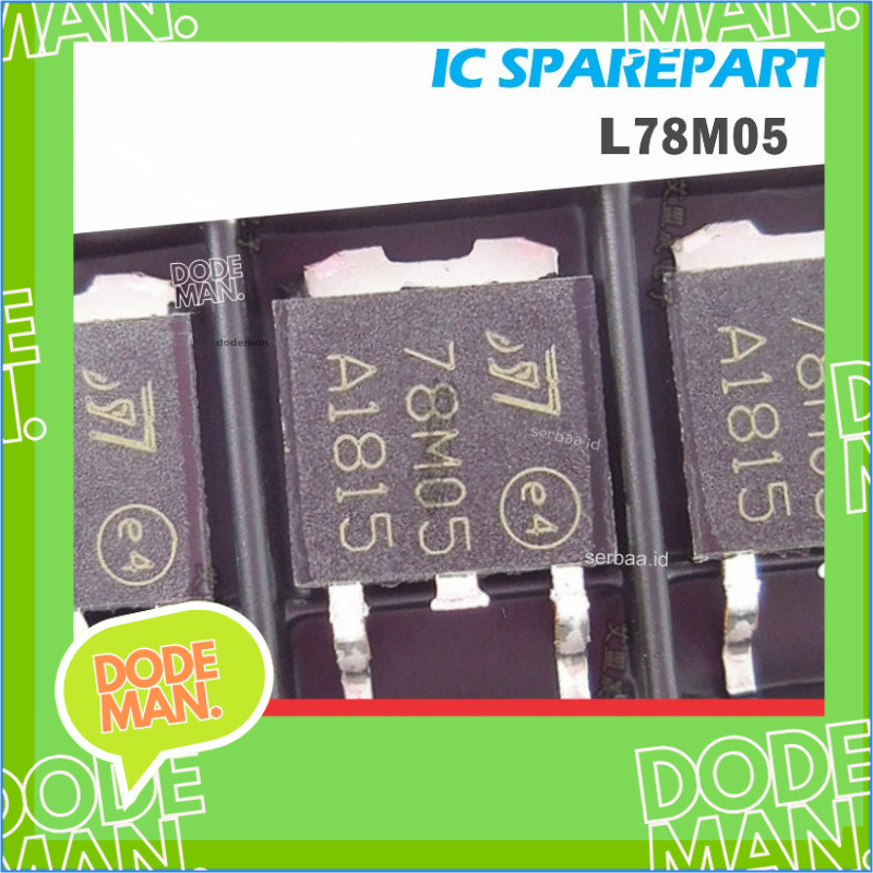 L78M05CDT L78M05 78M05  0.5A TO-252 SMD Voltage Regulator - DODEMAN