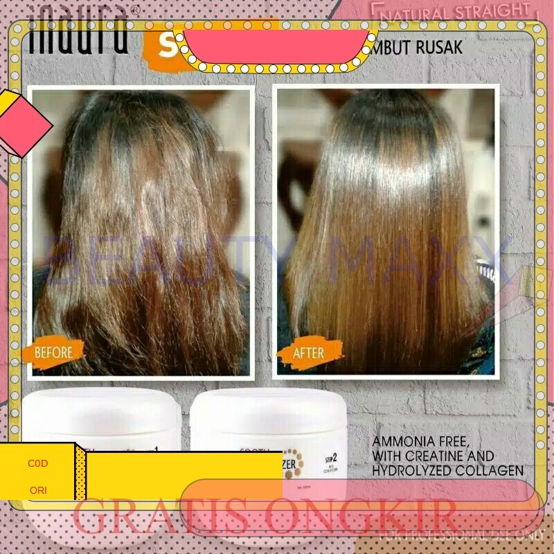 REBONDING INAURA/PELURUSAN INAURA 1000ML/REBONDING INAURA 1KL/PELURUSAN STEP 1 INAURA/INAURA 1000ml