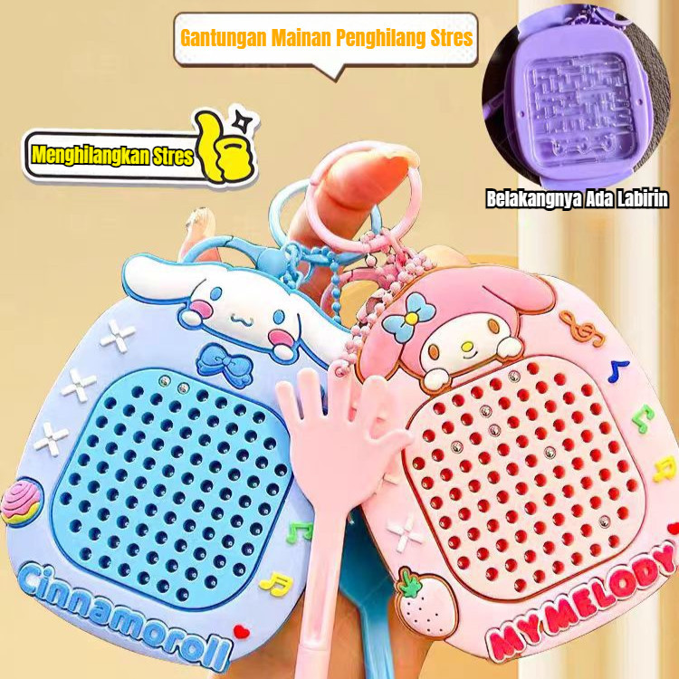 Gantungan Kunci Kuromi Magnetic Drawing Keychain Creative Gantungan Kunci Lucu Gantungan Kunci Unik 