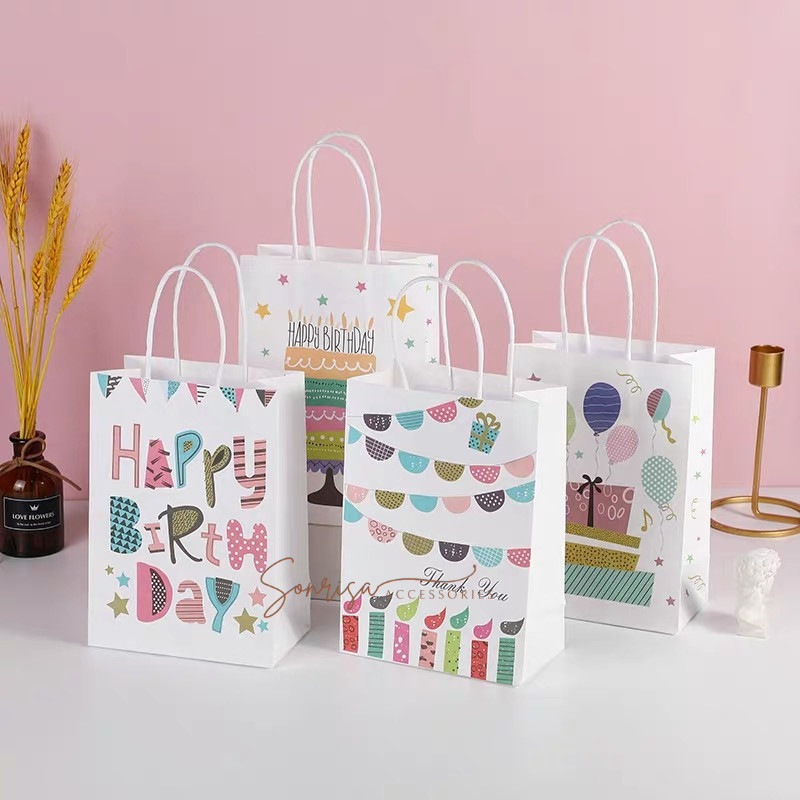 

SONRISA - Paper Bag Motif HBD / Goodie Bag / Gift Bag / Tas Kado Ulang Tahun
