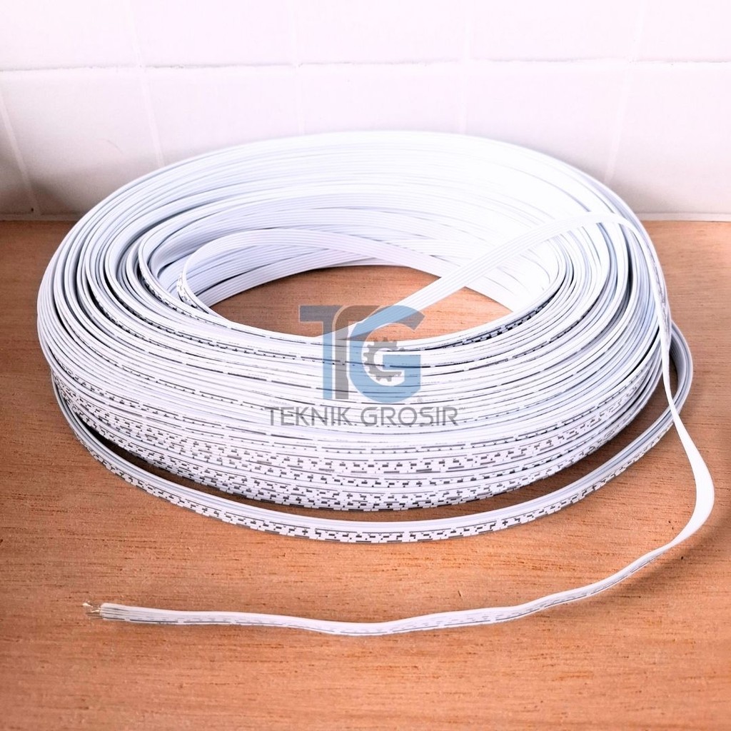 Kabel Pita Isi 6 – Kabel Pelangi 6 Pin Untuk Proyek Elektronik (Meteran)