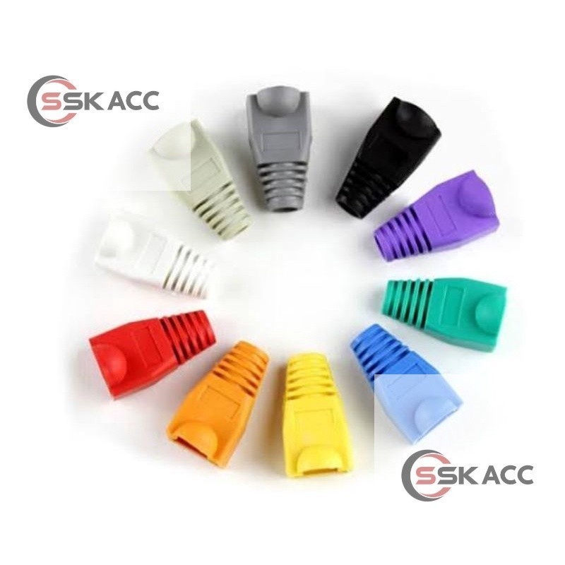Plug Boot RJ45 Konektor RJ45 / Pelindung RJ45 / Karet Konektor RJ45