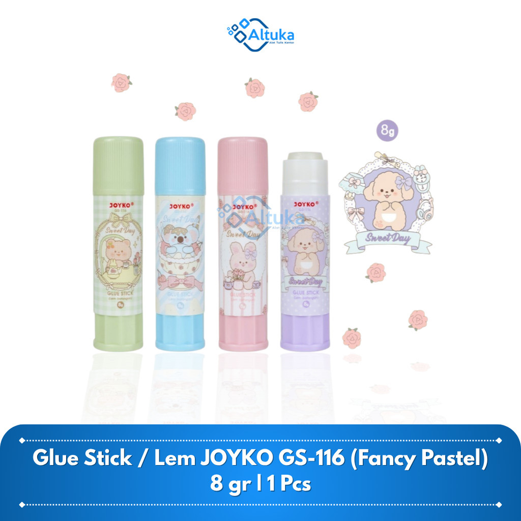 

Glue Stick / Lem Stik Kertas / Lem Batang Joyko Fancy Pastel GS-116 Sweet Day / 8 gram