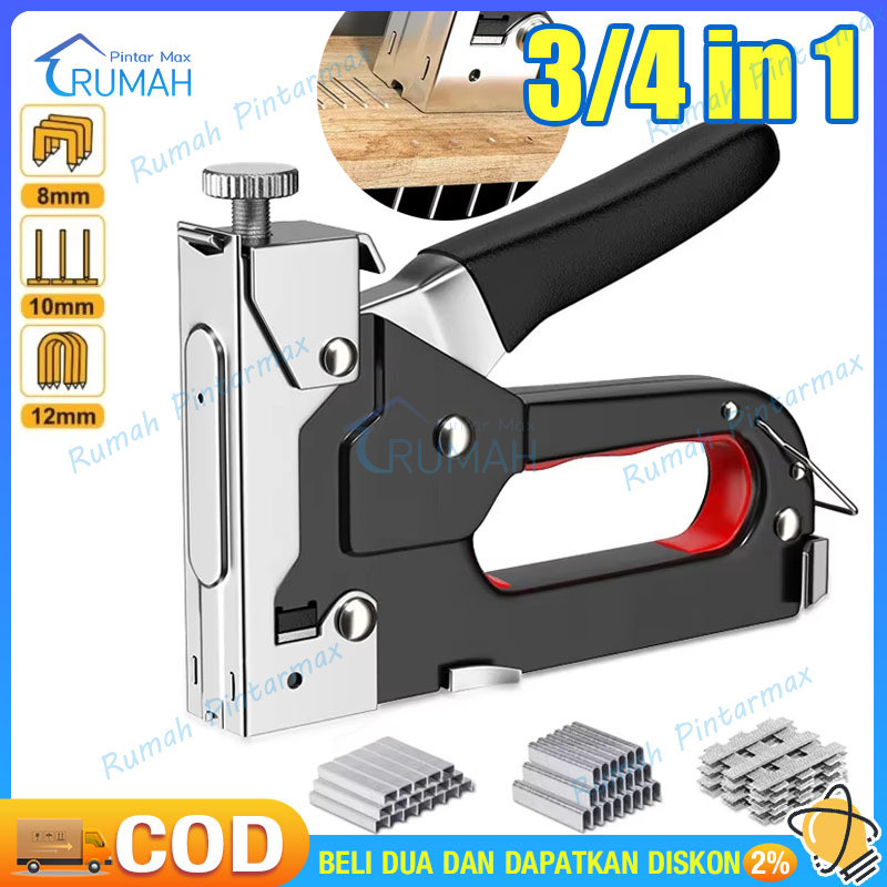 

gratis 800 paku 4 in 1 pistol kuku pistol stapler konstruksi konstruksi furnitur diy pelapis pelapis pistol stapler multifungsi