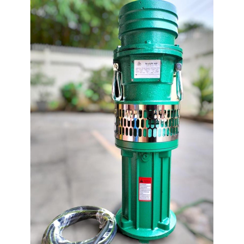 MAXPUMP QY165-7-2.2 Mesin Pompa Air Celup 3Hp 4" Submersible Water Pump Tambak Udang Power 2200Watt 