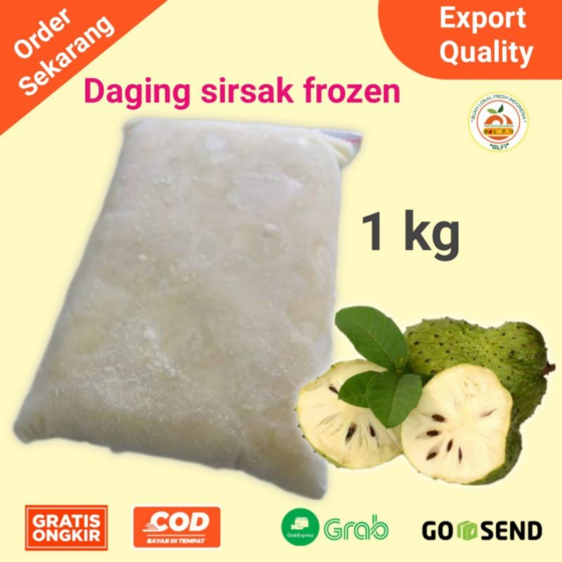 

{COD] BUAH SIRSAK FROZEN / SIRSAK BEKU 1KG asd