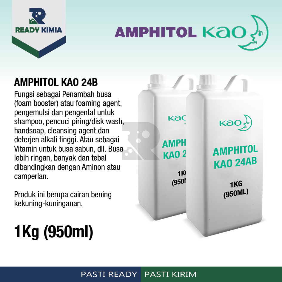 Amphitol 24AB 55AB KAO / Ampitol / CAPB / Betaine / Foam Booster 1 LITER