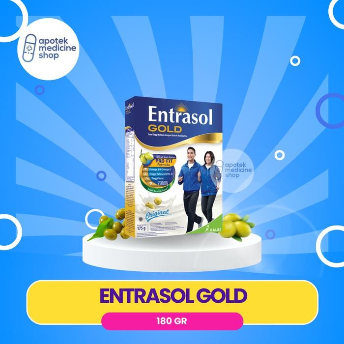

[Promo] Entrasol Gold 170gr Susu Tinggi Kalsium dengan ekstrak zaitun - Original