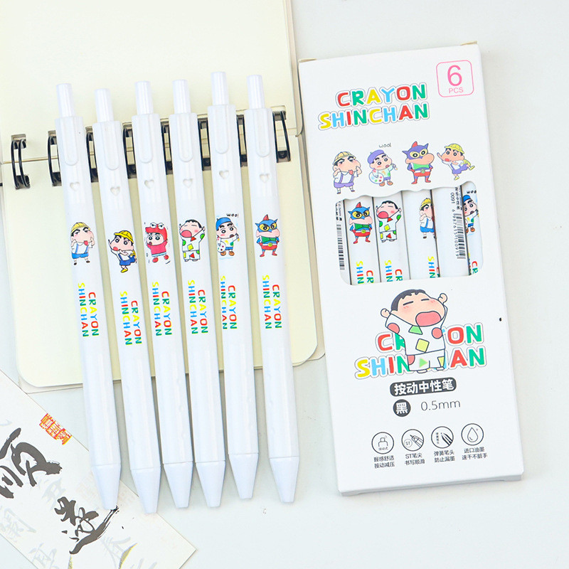 

AWC PULPEN MEKANIK 1 SET ISI 6 PCS TINTA HITAM KARAKTER SHINCHAN KAWAII / PULPEN MEKANIK SHINCHAN