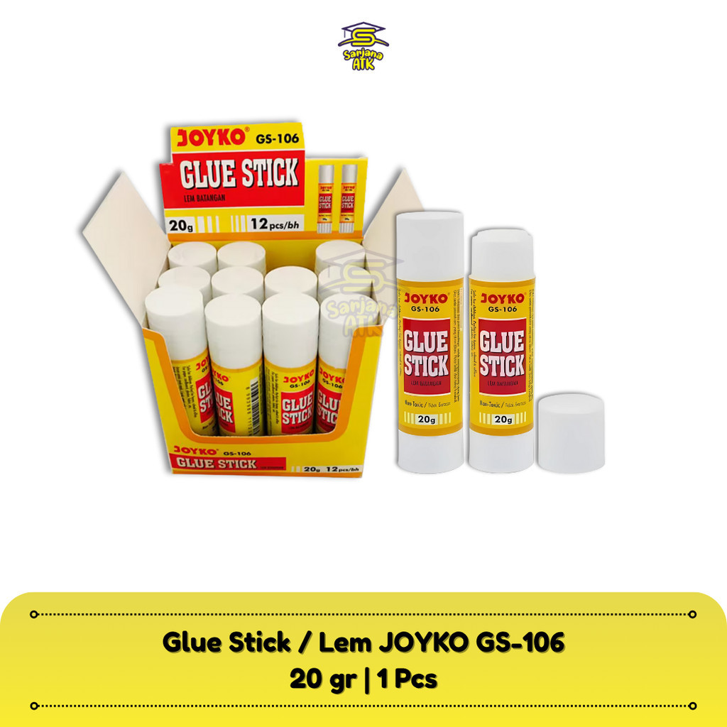 

Glue Stick / Lem Batang Pen / Lem Stik Kertas Joyko GS-106 / 20 gram
