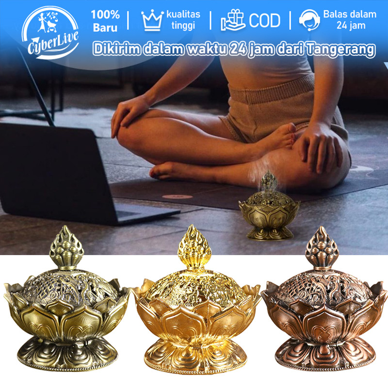 Tempat Arang Dupa Lotus Wadah Bakar Dupa Tempat Bakaran Bukhur Tempat Dupa Mini Pembakar Dupa Backfl
