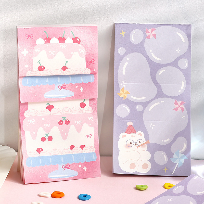 

Ins Style Foldable Sticky Notes Kawaii Cartoon Memo Pad Set Small Organ Sticky Notes Student Stationery