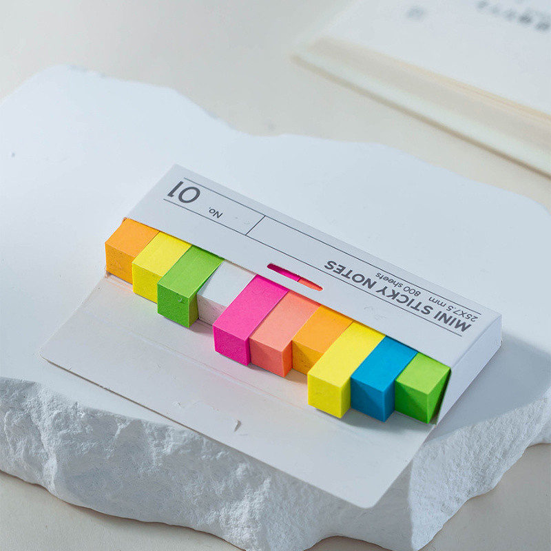 

800 boxed sticky notes, index labels, reading sticky notes, index stickers, transparent waterproof sticky notes