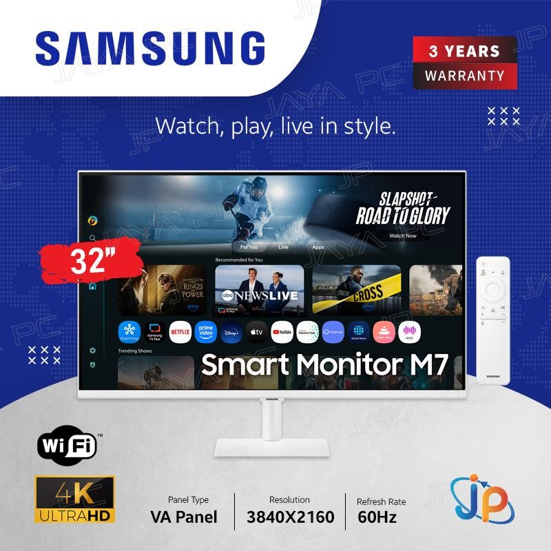 Monitor Samsung Smart LED M7 Vision AI S32FM701 - 4K UHD 32" Inch
