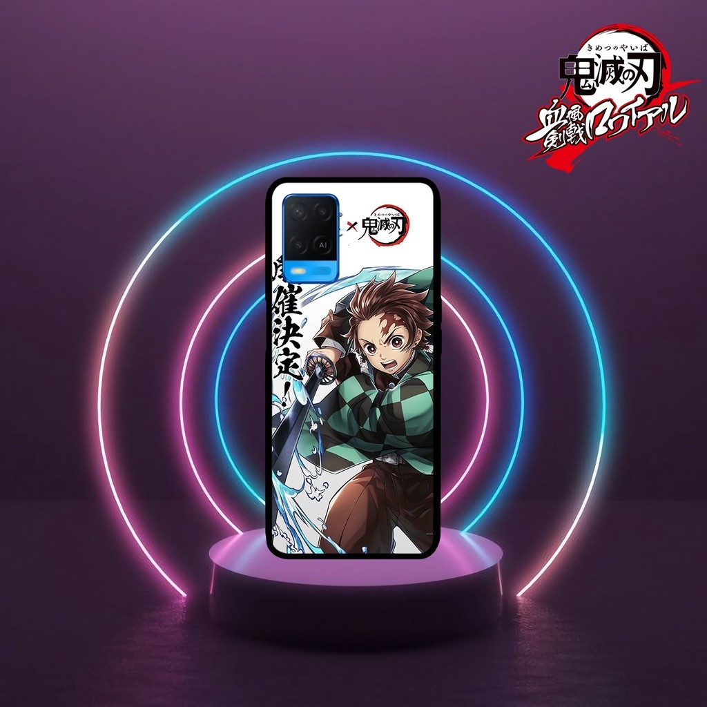 [OP122] Custom Case Glossy ALL TYPE OPPO A54 4G ANIME DEMON SLAYER