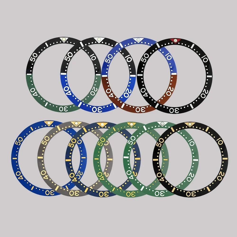 38mmx31.5mm Flat Ceramic Bezel Insert SRPD Bezel Ring Fit for Seiko SKX007 SKX009 SRPD Watch Case Ce