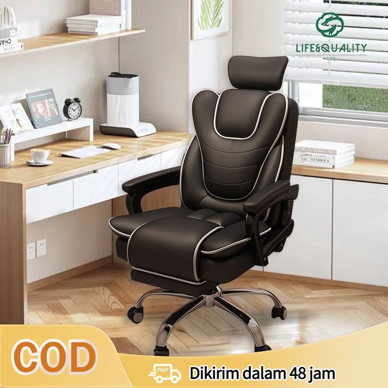 

L&Q Kursi e-sports yang dapat disesuaikan Kursi kantor ergonomis Kursi kantor rumah Kursi kantor dengan pedal Kursi untuk siaran web