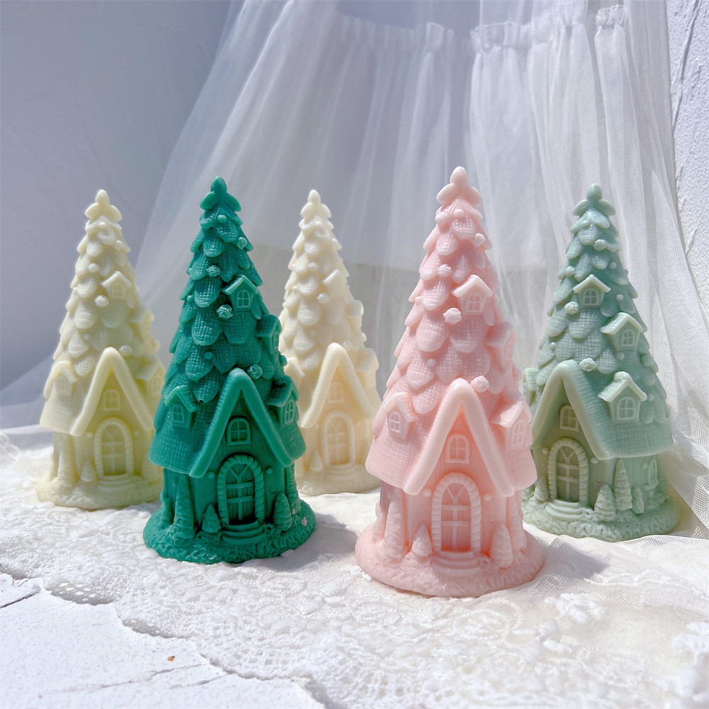 

Pine Tree Silicone Candle Mold Tree Silicone Mold Xmas Design Soy Wax Silicone Mould DIY Handmade Crafts