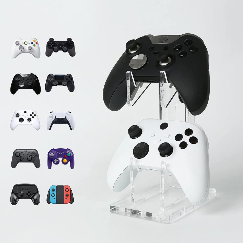 

Practical Acrylic Fine Workmanship Reliable Acrylic Controller Display Stand Controller Bracket Dual Controllers