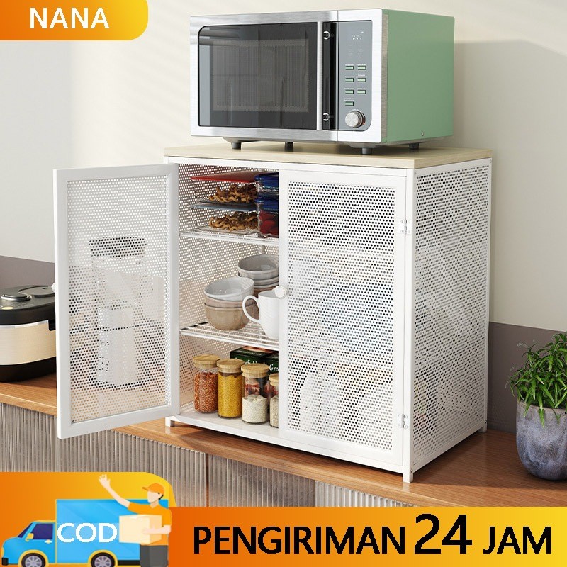 

Lemari Penyimpanan Dapur Serbaguna Rak Bumbu Multi-Lapis Rak Penyimpanan Makanan Mangkuk Dan Piring Multifungsi