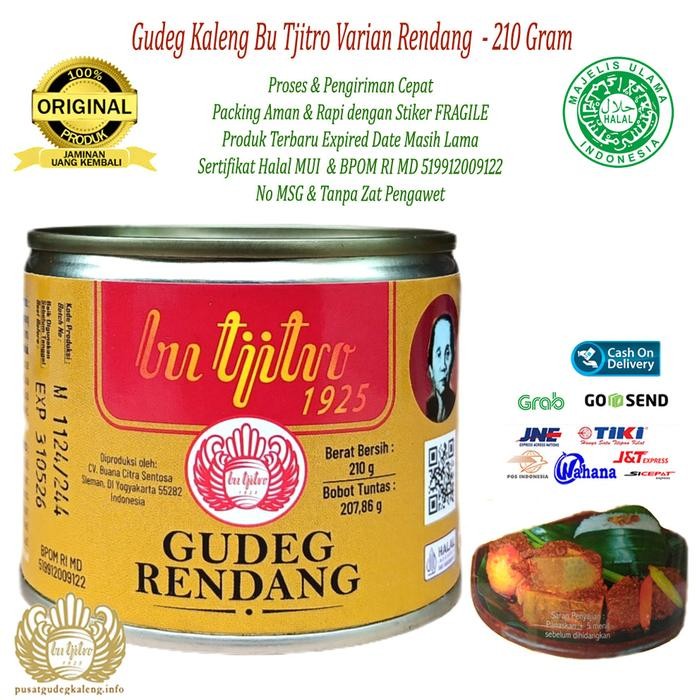 

[TERLARIS] Gudeg Kaleng Bu Tjitro Rendang[TERLARIS ]