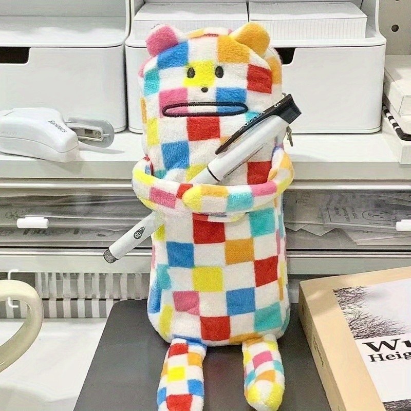 

[COD✅ ] Tas Pensil Kotak-kotak Jam Besar Kapasitas Besar - Desain Kotak-kotak Berwarna-warni, Kotak Penyimpanan Alat Tulis Nilai Tinggi dengan Beberapa Kompartemen