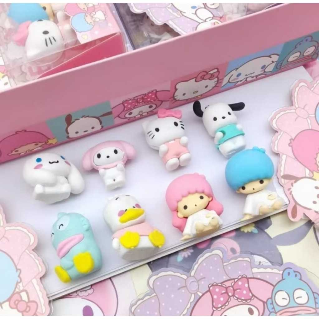 

Penghapus Sanrio 3D / Hapusan 1 Pc / Setip Pensil Satuan Bentuk Miniatur 3D Perlengkapan Sekolah Lucu Unik Bisa Cod