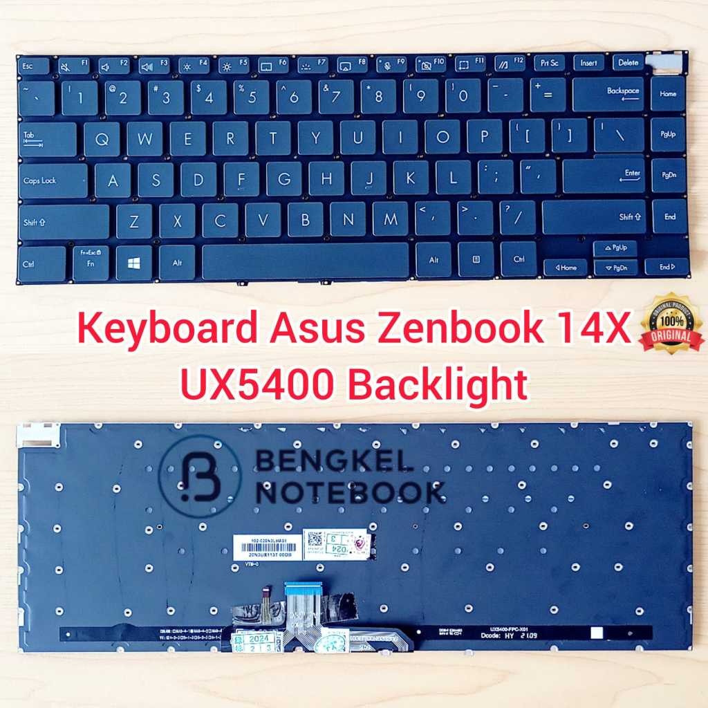 Keyboard Asus ZenBook 14X UX5400 UX5400ZB UX5400ZF UX5400E UX5400EA UX5400EAG UX5400EG UM5401 UM5401