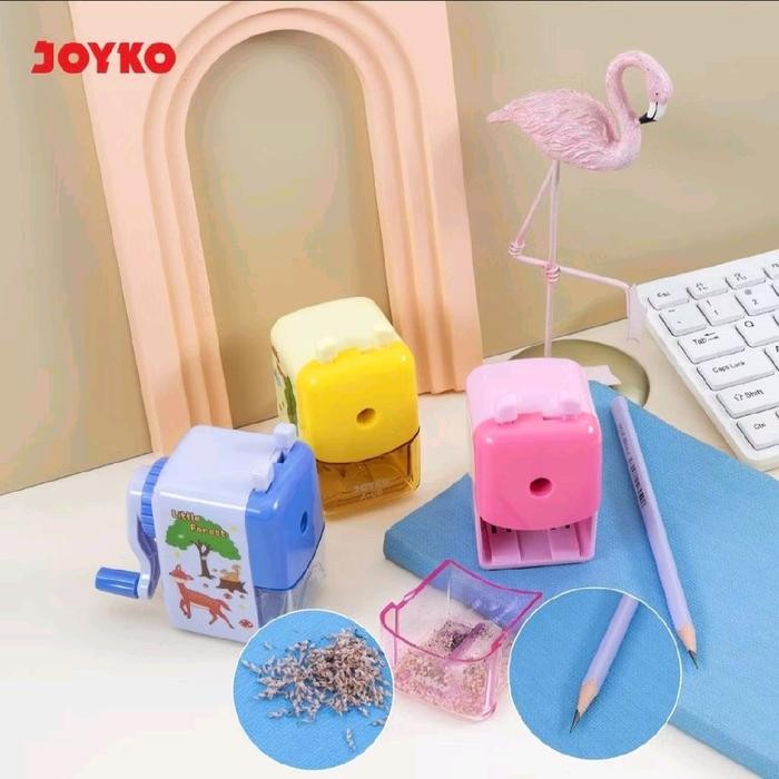 

JOYKO Rautan Meja A-OB Sharpener Orotan Peruncing Pensil Pisau Putar Anti Slip