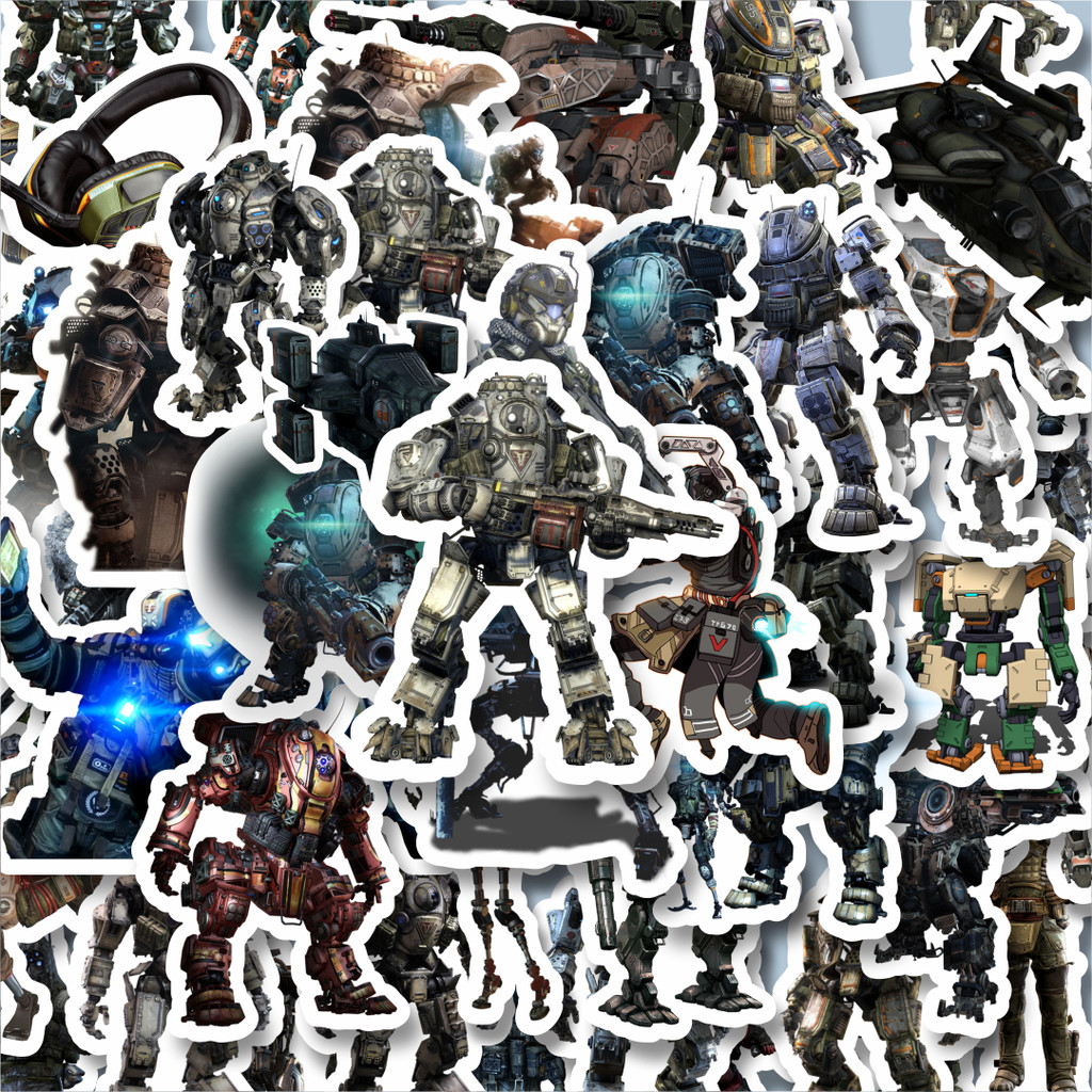

100PCS Lucu Stiker Game Series Titanfall Mix Stiker Aesthetic Stiker Anti Air Stikers Berperekat Waterproof sticker decal buat Motor Helm Buku Journal Koper Casing HP Laptop Botol Minum Hadiah anak