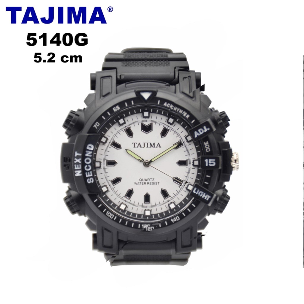 TAJIMA Jam Tangan Pria Analog Sports 5140 Original Garansi + Free BOX (tajima.original.id)