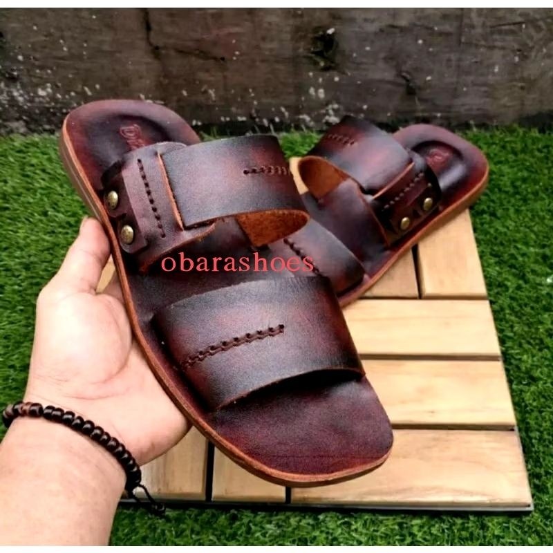 OBARA-SENDAL PRIA DEWASA ASLI KULIT SAPI