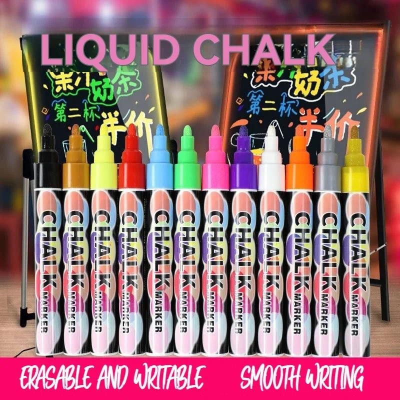 

Liquid Chalk Fluorescent Board Special Pen Fluorescent Marker Pen LED Luminous Erasable Luminous Advertising Display Board