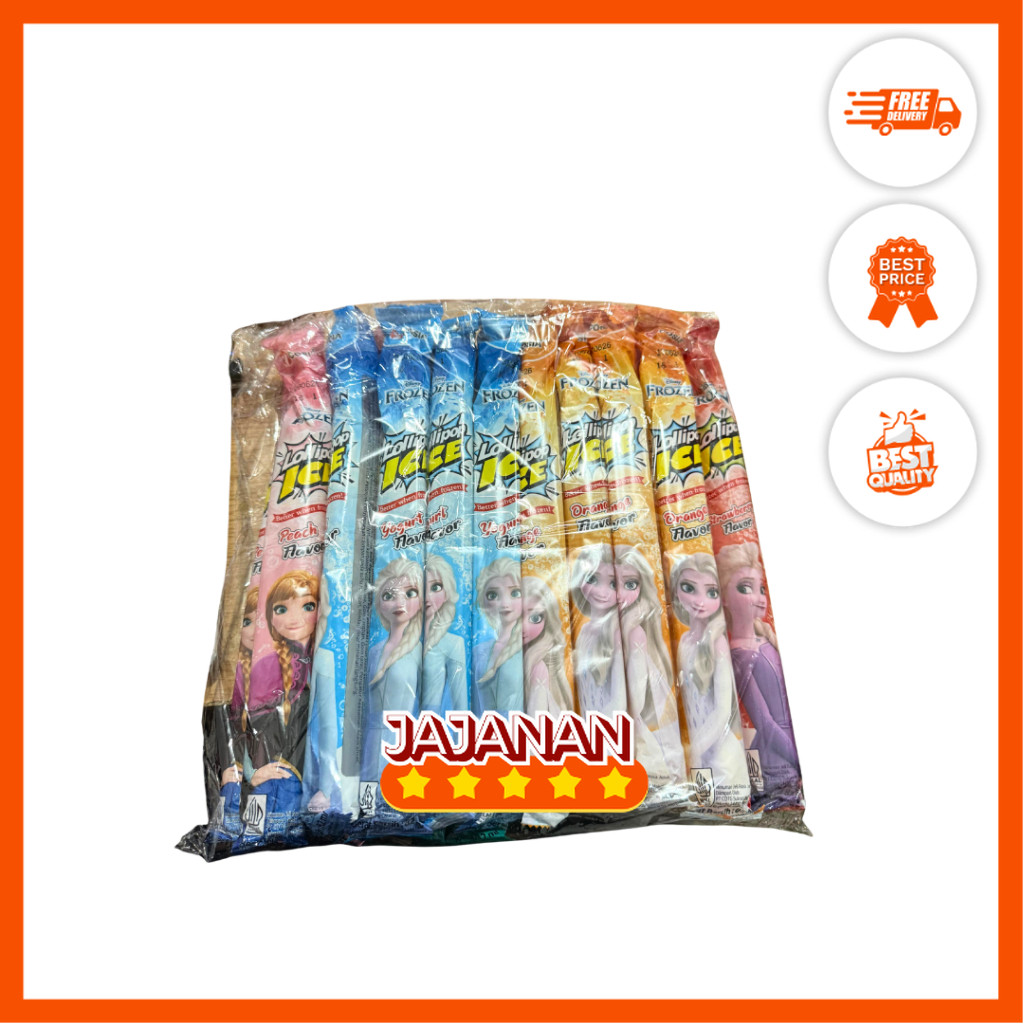 

Disney Frozen Lollipop Ice Peach/Yogurt/Orange/Cola/Strawberry 82ml