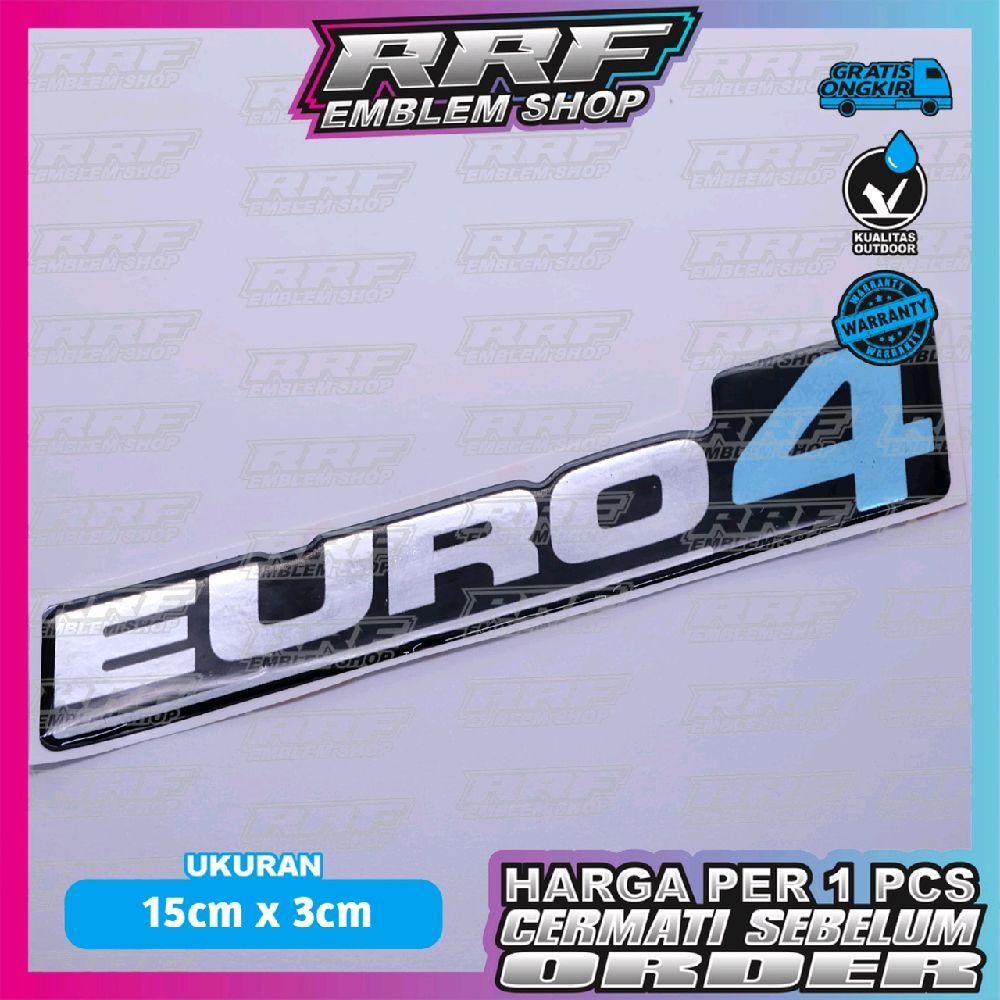 emblem timbul logo EURO 4 /stiker logo EURO 4