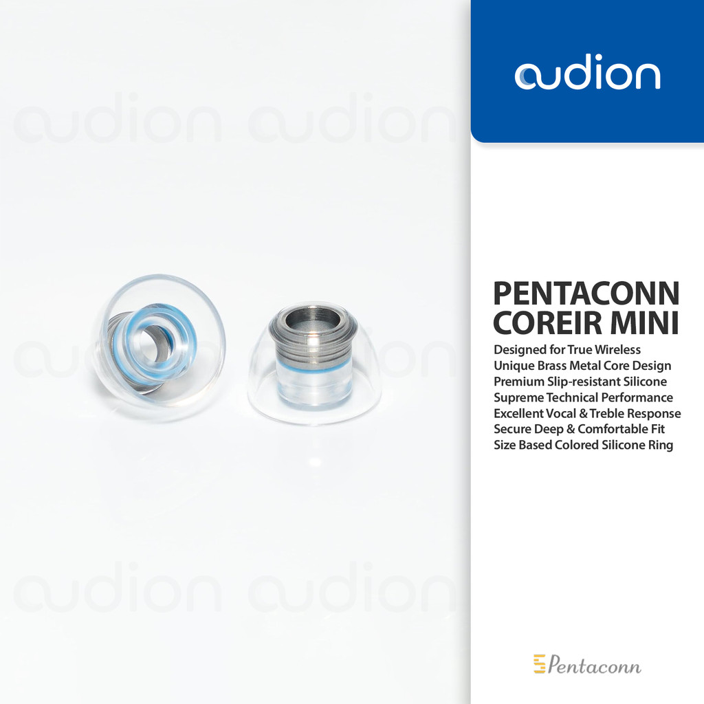 PENTACONN COREIR MINI | Metal Core Premium Silicone Eartips for TWS
