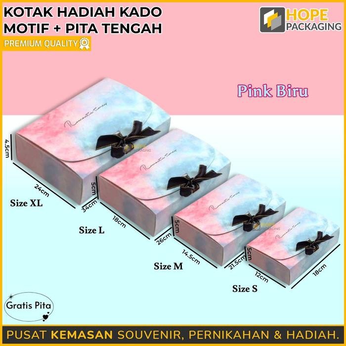 

Kotak Hampers Hadiah Kado Motif + Pita Tengah / Kotak Kado / Kotak Hampers Hadiah Ultah / Kotak Marble / Box Hadiah / Box Kado Ultah - S : 18x12x5cm, marble
