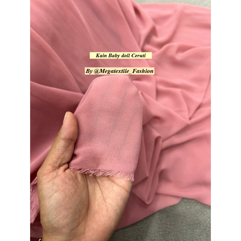 Baby Doll Original / Kain sifon Chiffon Baby Doll ceruti / Kain Baby Doll Ceruti / Kain chiffon Jilb