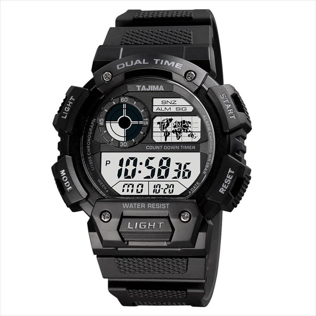 Jam Tangan Tajima Digital 9387 Tahan Air 50 Meter Garansi 1 Tahun + Free BOX  (tajima.indonesia.watc