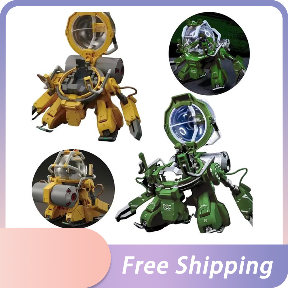 Hg 1/144 Tolro-800 Assemble Model Torohachi Construction Robot Action Figure Army Green Mecha Robot 