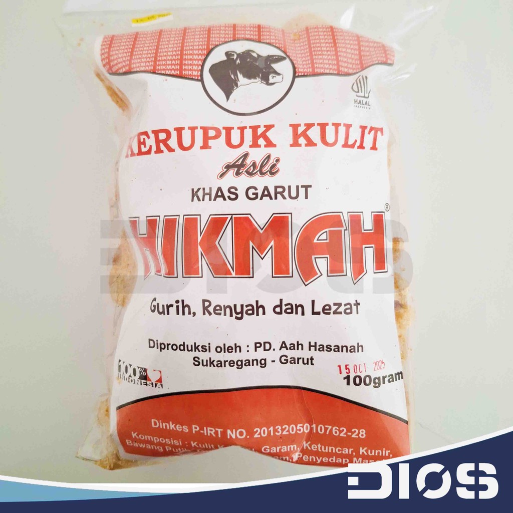 

Kerupuk Kulit Kerbau Asli Garut HIKMAH 100gr Gurih Renyah Lezat Halal Bandung