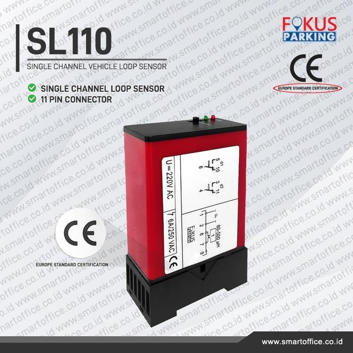 

Loop Detector CT-SL110 -- Single Vehicle Loop Detector - GARANSI 1BULAN