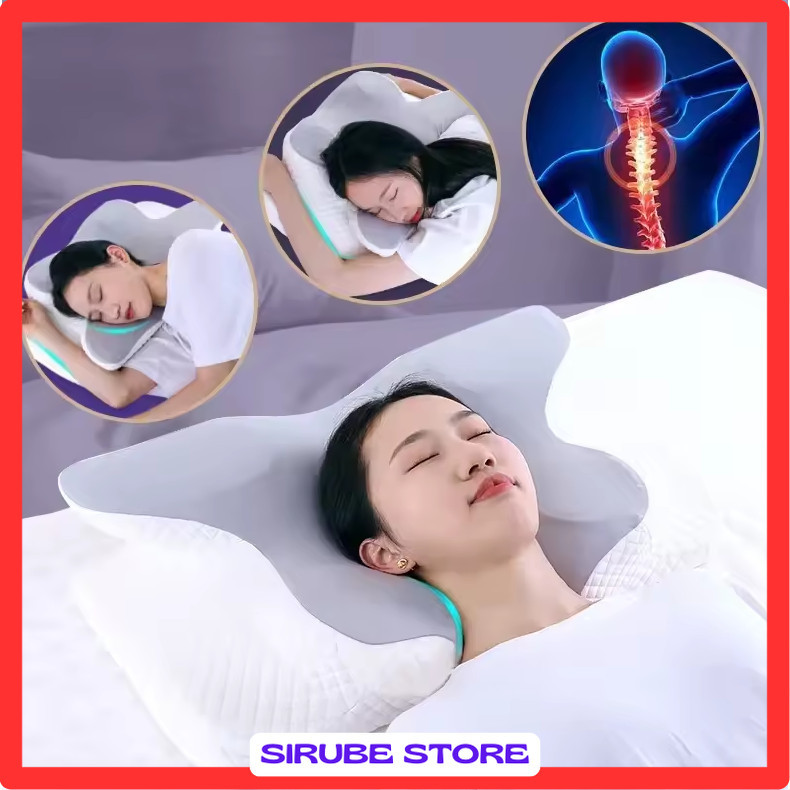 Bantal Memory Foam Orthopedic Pillow Reboud Butterfly Shape - MJ-8149