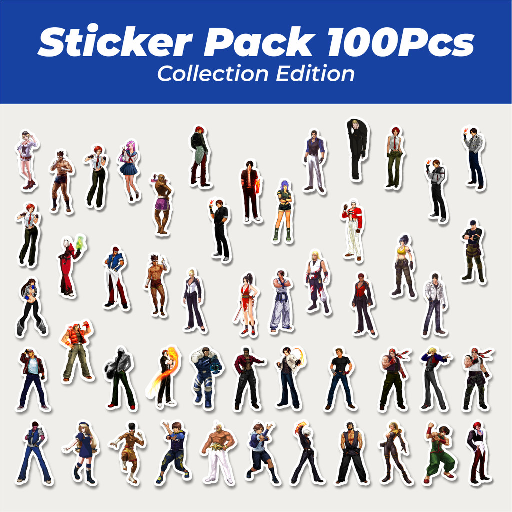 

Hot Stiker Game Series King Of Fighter Character Mix 2 Lucu Anti Air Stikers Berperekat Waterproof Sticker Decal Buat Motor Helm Buku Journal Koper Casing HP Laptop Botol Minum
