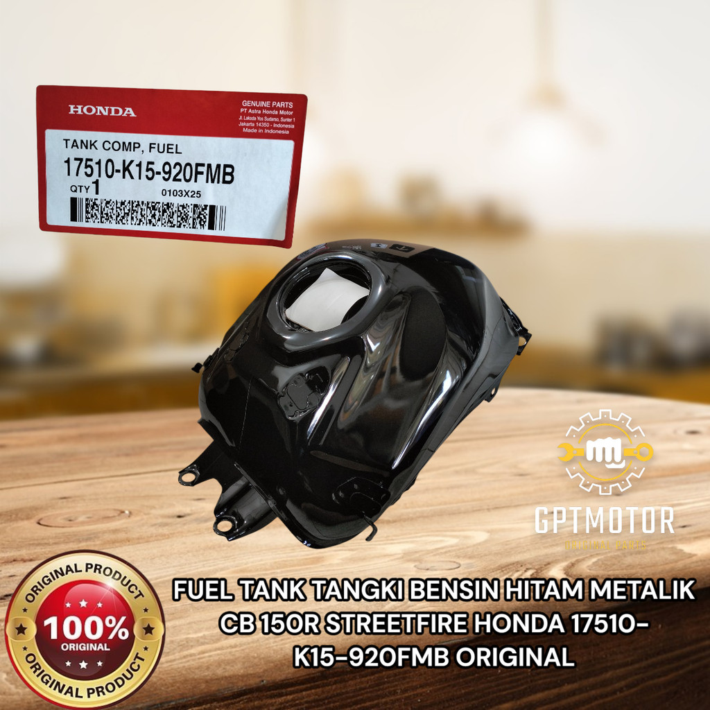 FUEL TANK TANGKI BENSIN HITAM METALIK CB 150R STREETFIRE HONDA 17510-K15-920FMB ORIGINAL