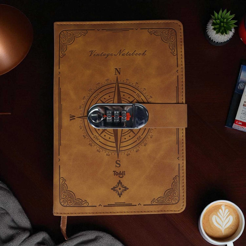 

Buku Jurnal Leather Diary 200 Halaman Grid A5 with Lock TD22