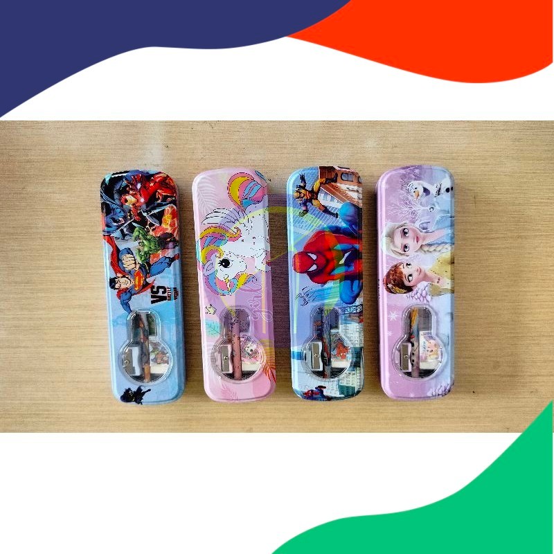 

(PCS) Kotak Pensil Kaleng Set LPY99-8 (Min. order 4 PCS)