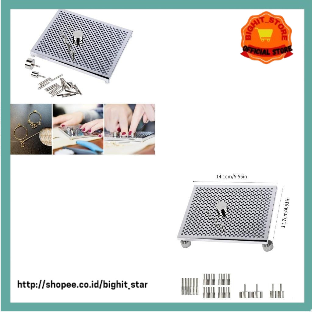 

Jewelry Making Set with Wire and Earring Hooks Wire Bending Board for DIY Crafts